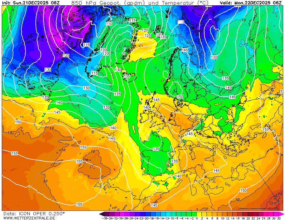 meteo lunedì 22 dicembre
