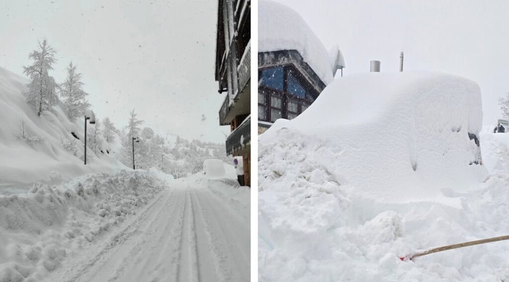 neve prato nevoso piemonte