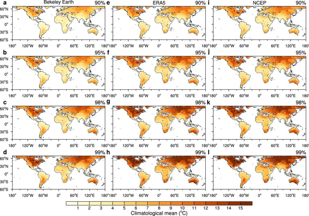 riscaldamento globale oscillazioni di temperatura giornaliere estreme