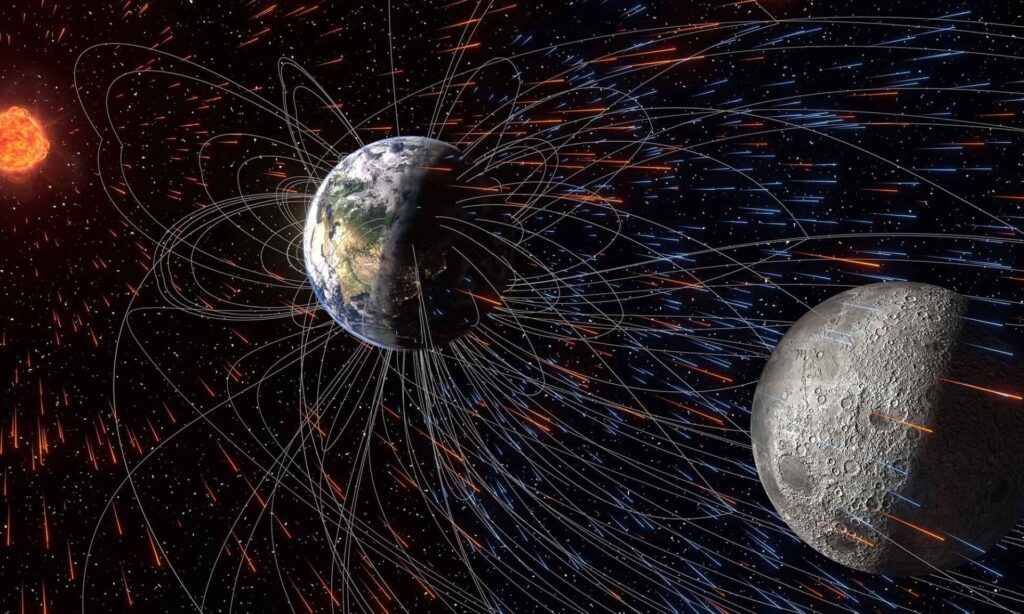 terra luna vento solare