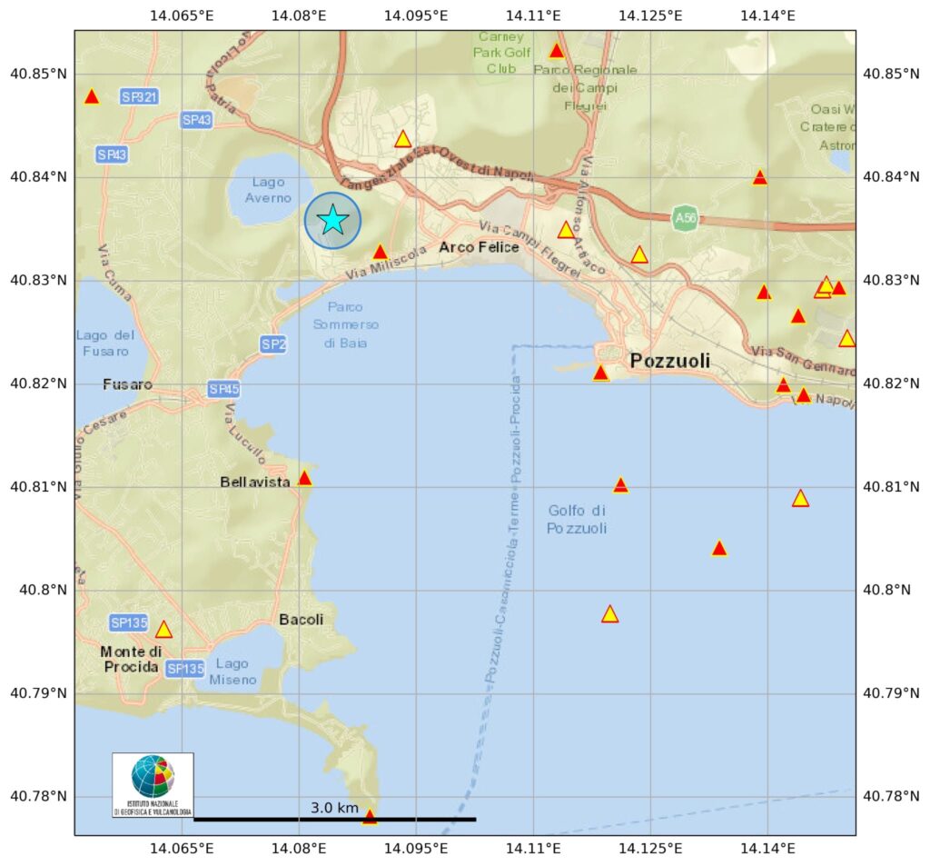 terremoto campi flegrei pozzuoli