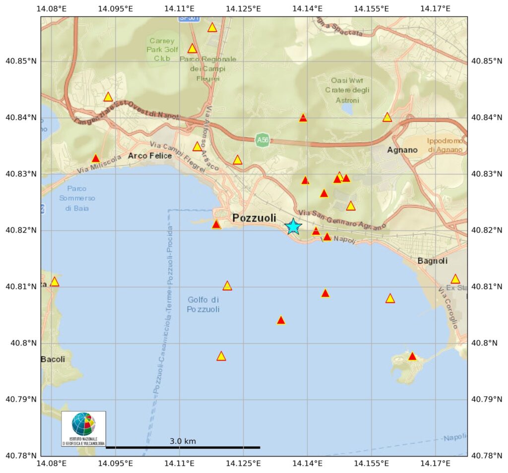 terremoto campi flegrei pozzuoli