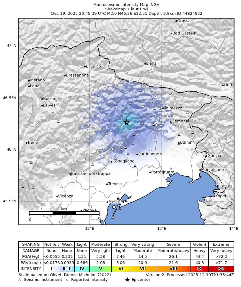 terremoto claut pordenone
