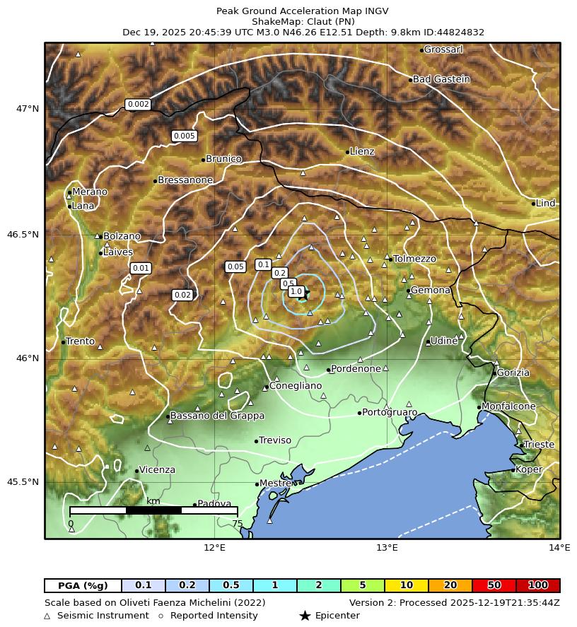 terremoto claut pordenone