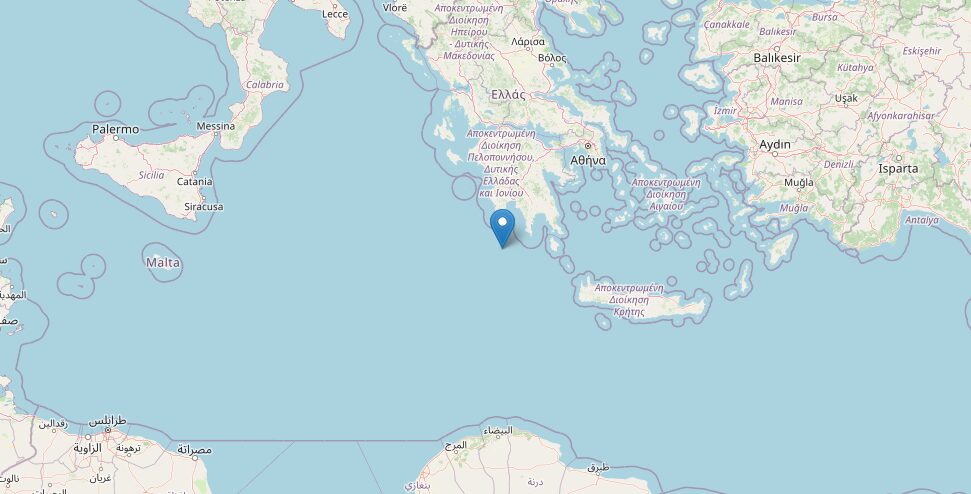 terremoto grecia ionio oggi