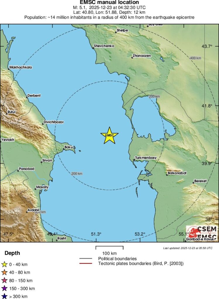 terremoto mar caspio