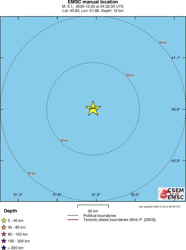 terremoto mar caspio