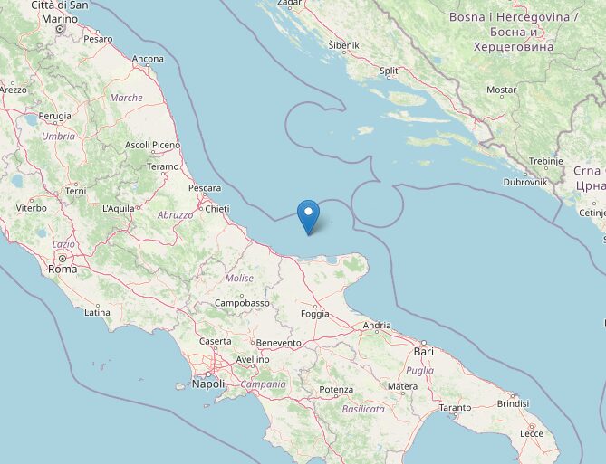 terremoto oggi puglia costa garganica