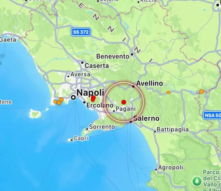 terremoto siano campania