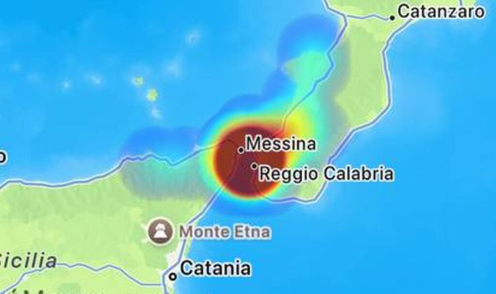 terremoto stretto di messina