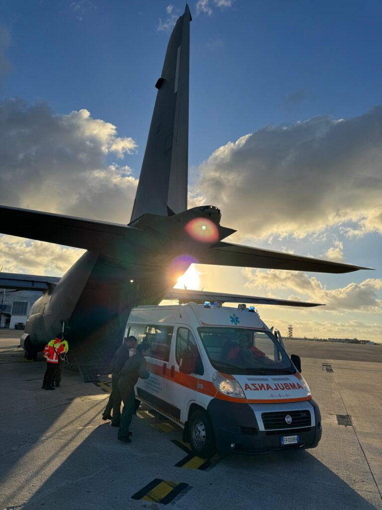trasporto sanitario aeronautica militare