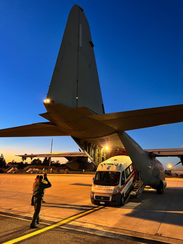 trasporto sanitario aeronautica militare