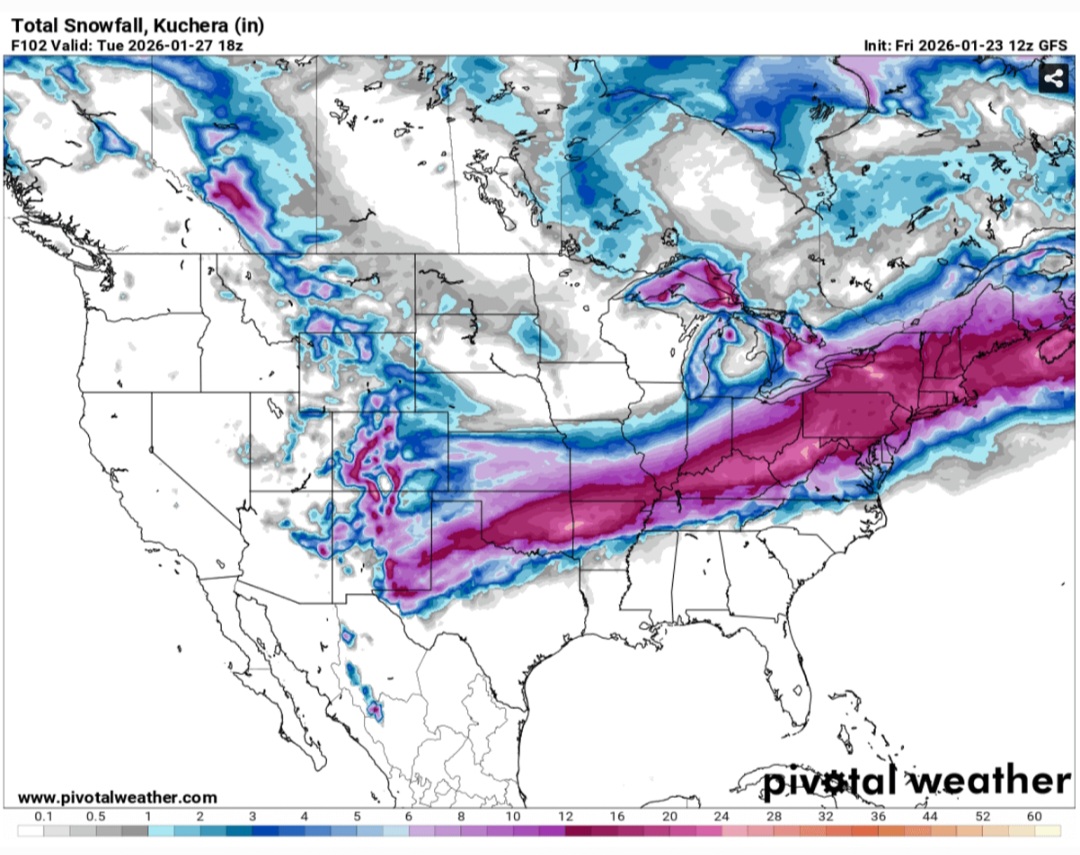 Accumuli neve USA