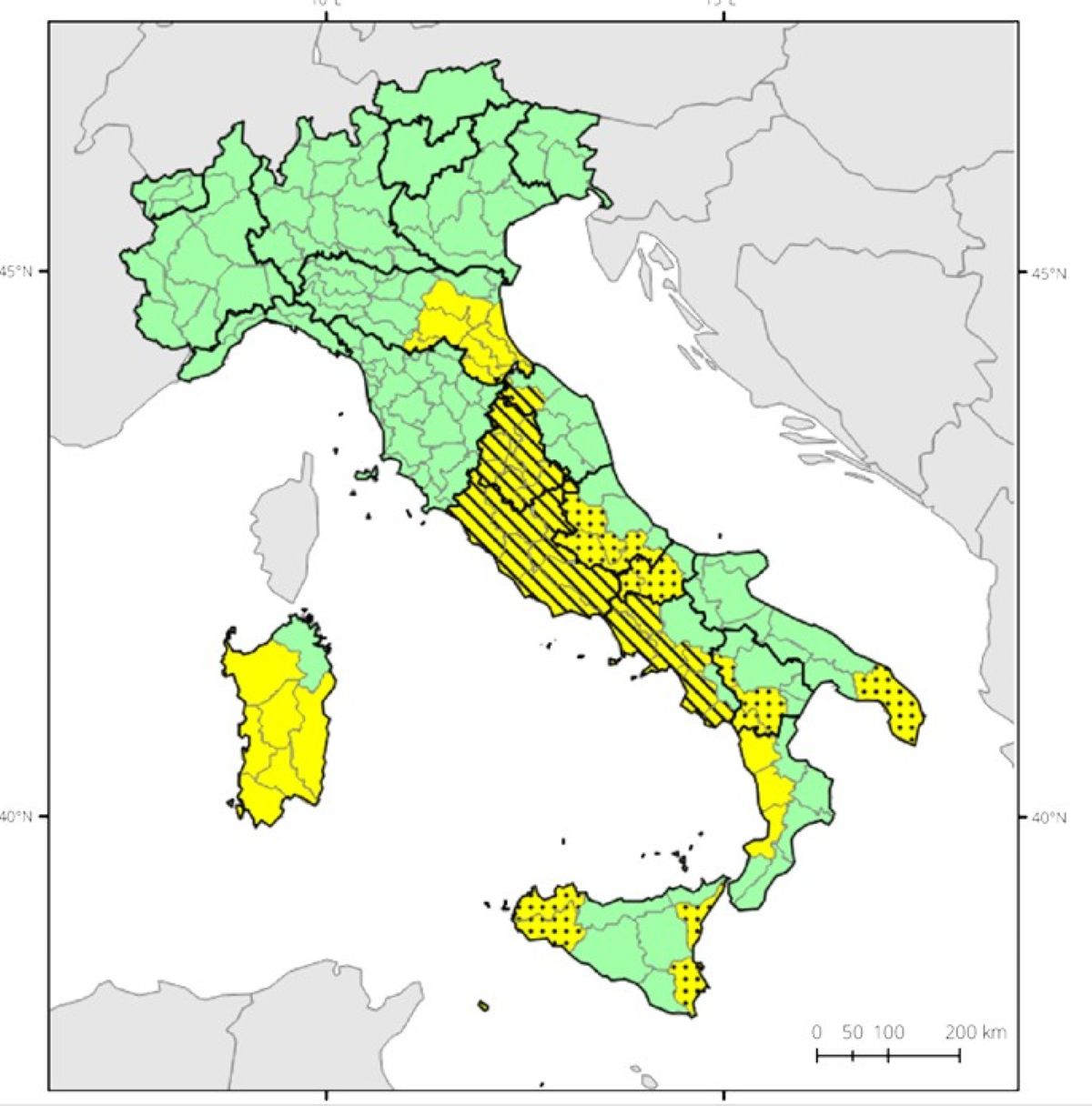 Allerta meteo Protezione Civile