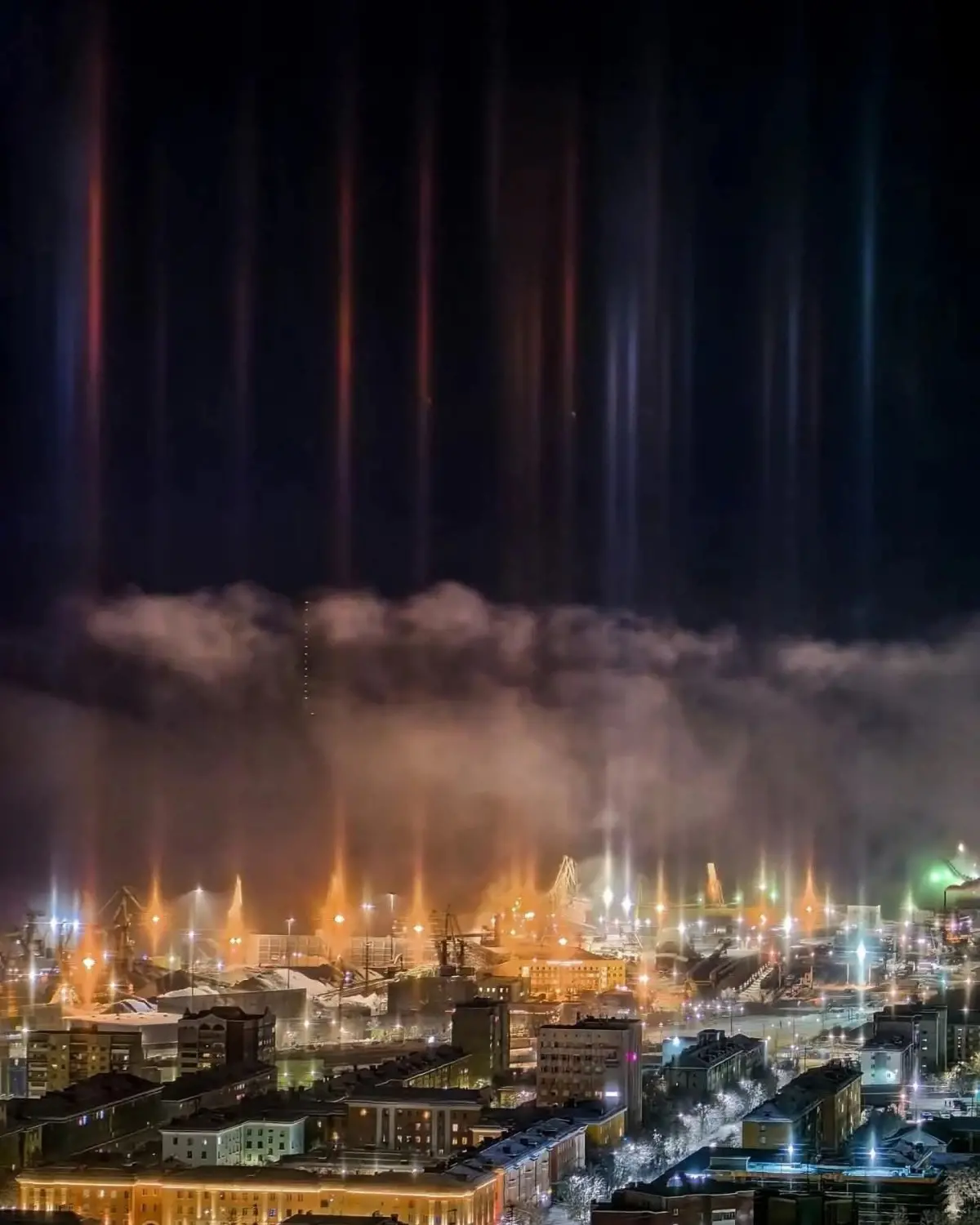 Colonne luminose Russia 