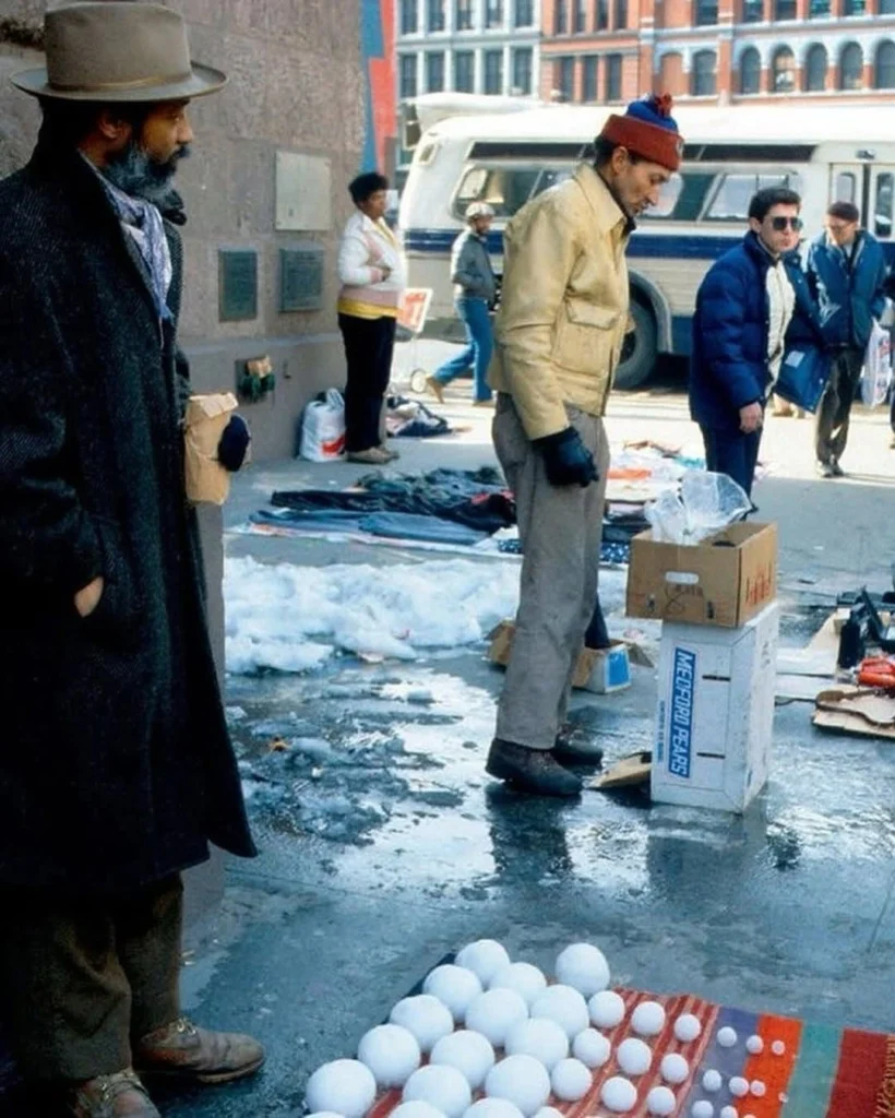 David Hammons new york palle di neve