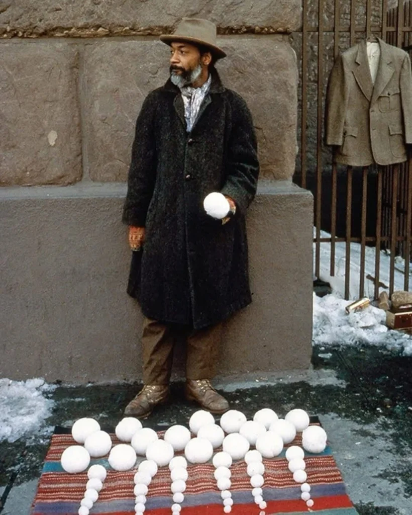 David Hammons new york palle di neve