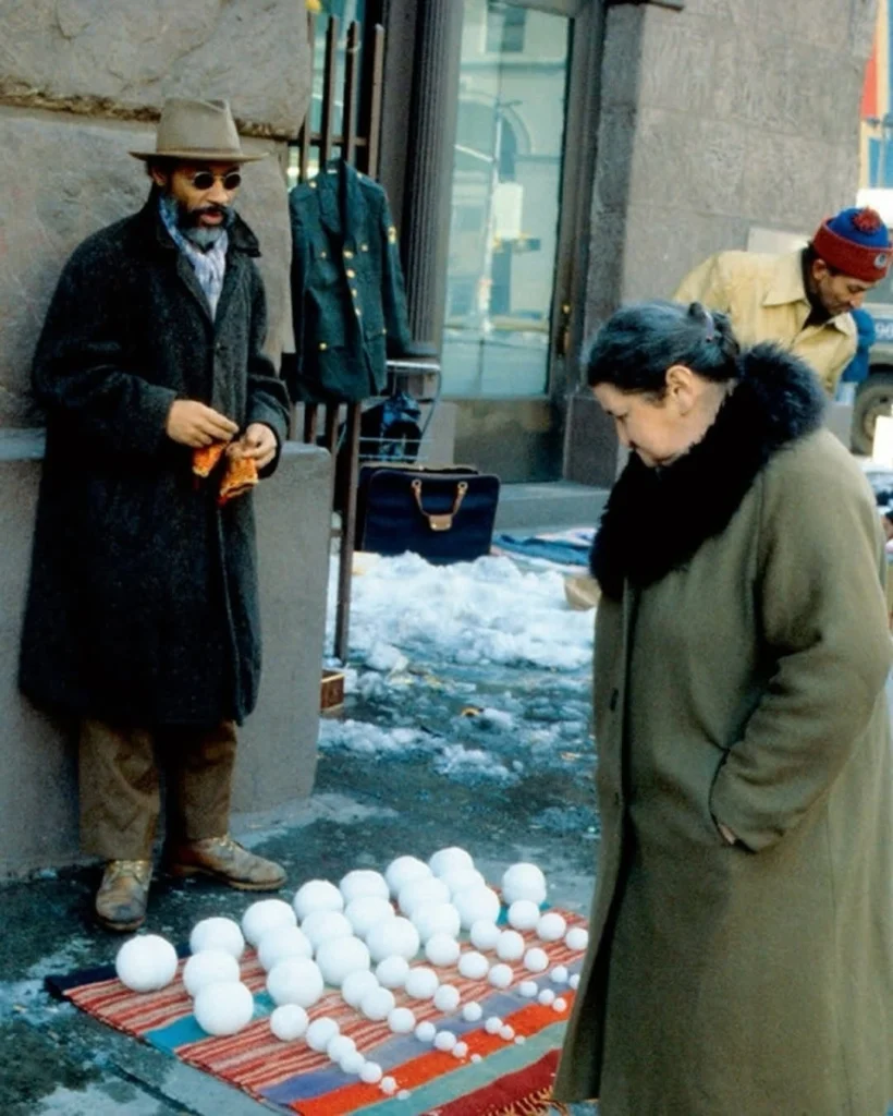 David Hammons new york palle di neve