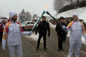 Fiamma olimpica Val Gardena