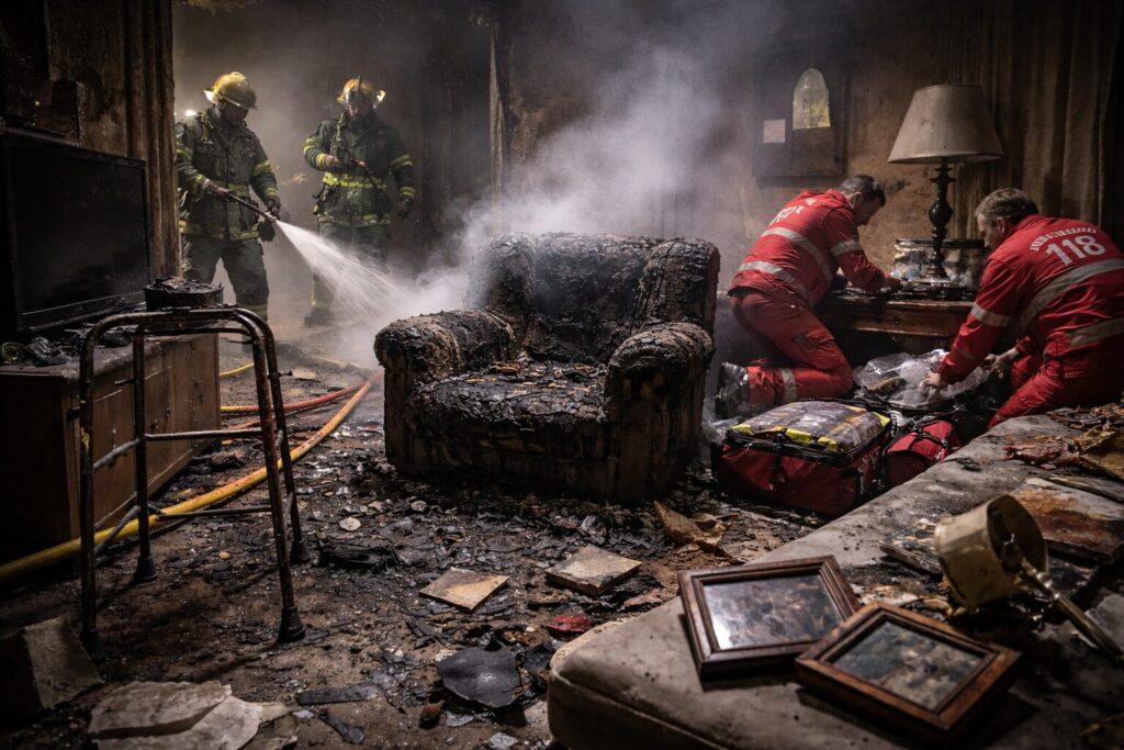 Incendio L'Aquila