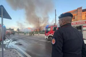 Incendio Napoli