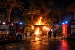 Incendio discoteca Salerno