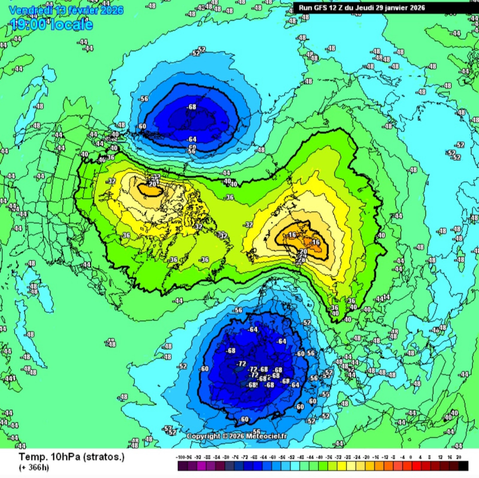 Lobo vortice polare 13 febbraio