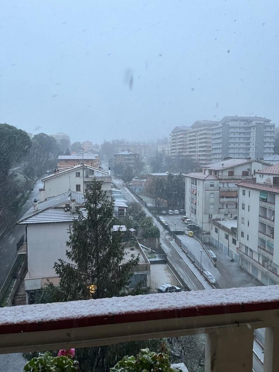 Maltempo Abruzzo neve Atri