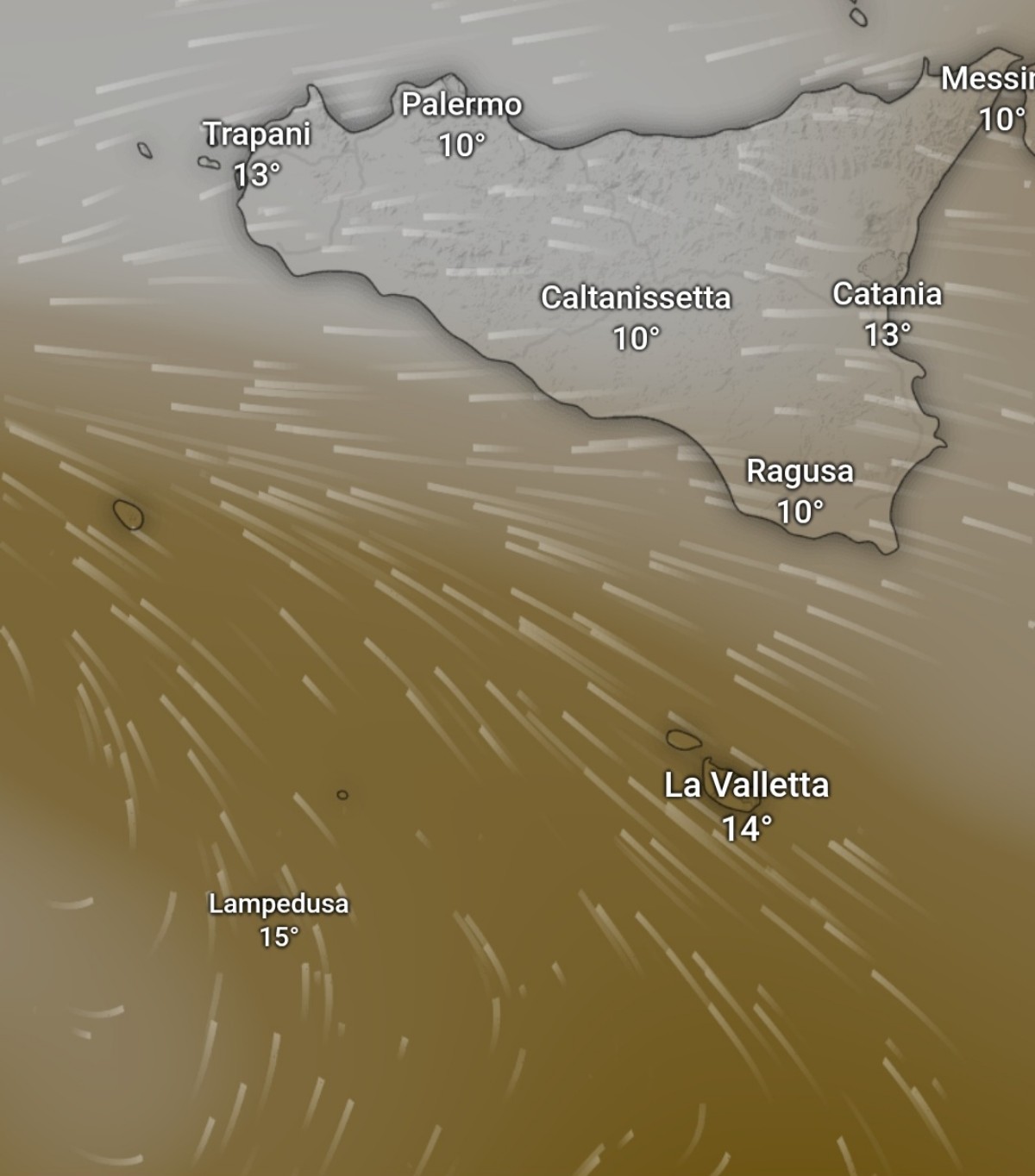 Polvere sahariana Lampedusa 