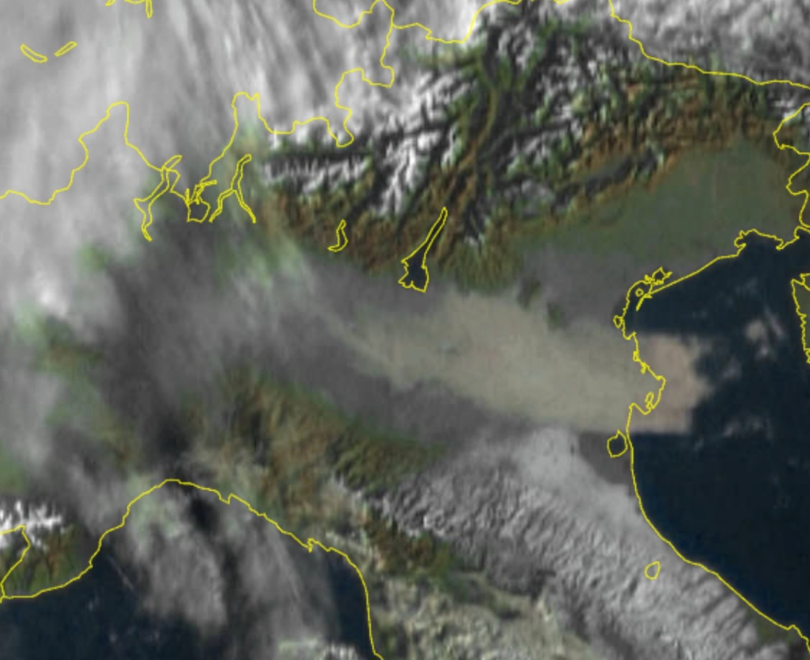 Satellite emilia-romagna 8 gennaio 