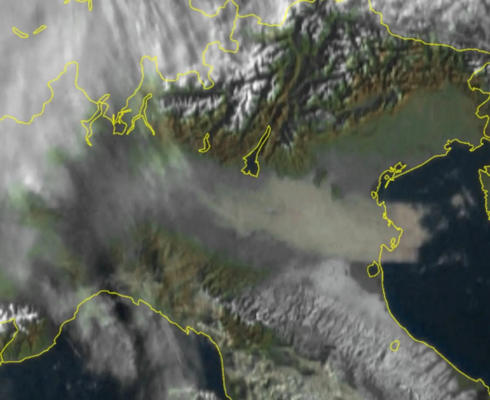Satellite emilia-romagna 8 gennaio 
