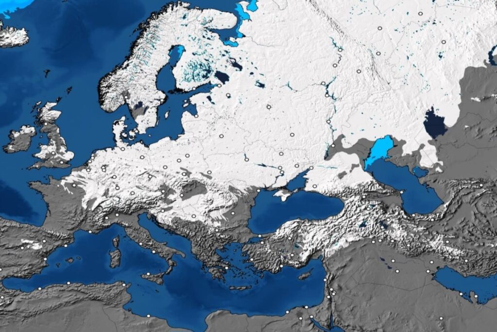 Snow cover Europa