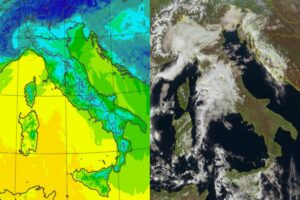 Temperature massime e satellite 1 gennaio