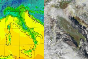 Temperature massime e satellite 16 gennaio