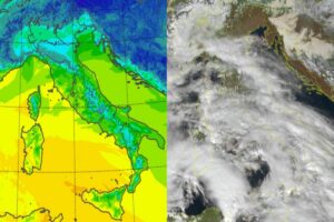 Temperature massime e satellite 19 gennaio