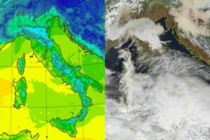 Temperature massime e satellite 20 gennaio
