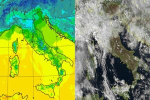 Temperature massime e satellite 23 gennaio