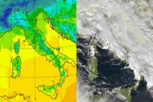 Temperature massime e satellite 28 gennaio