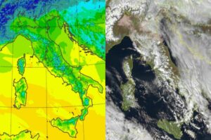 Temperature massime e satellite 29 gennaio