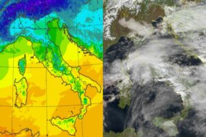 Temperature massime e satellite 3 gennaio