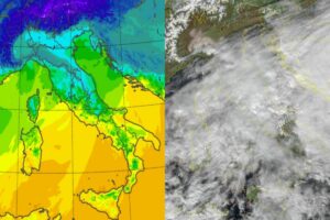 Temperature massime e satellite 4 gennaio