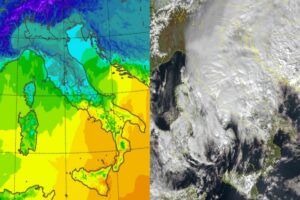 Temperature massime e satellite 6 gennaio