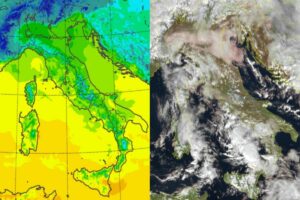 Temperature massime e satellite 30 gennaio