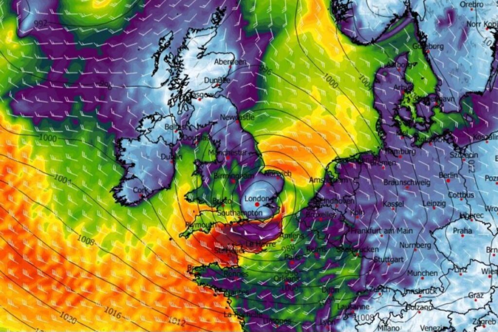 Tempesta Goretti Regno Unito e Francia