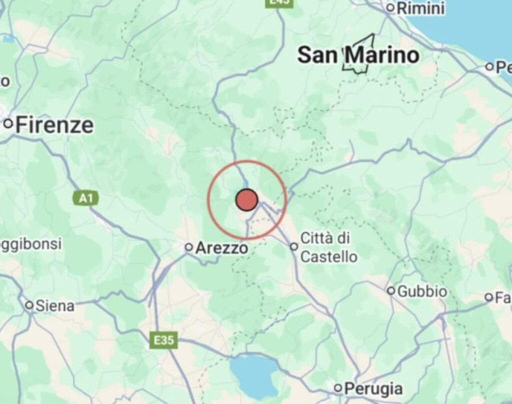 Terremoto Arezzo