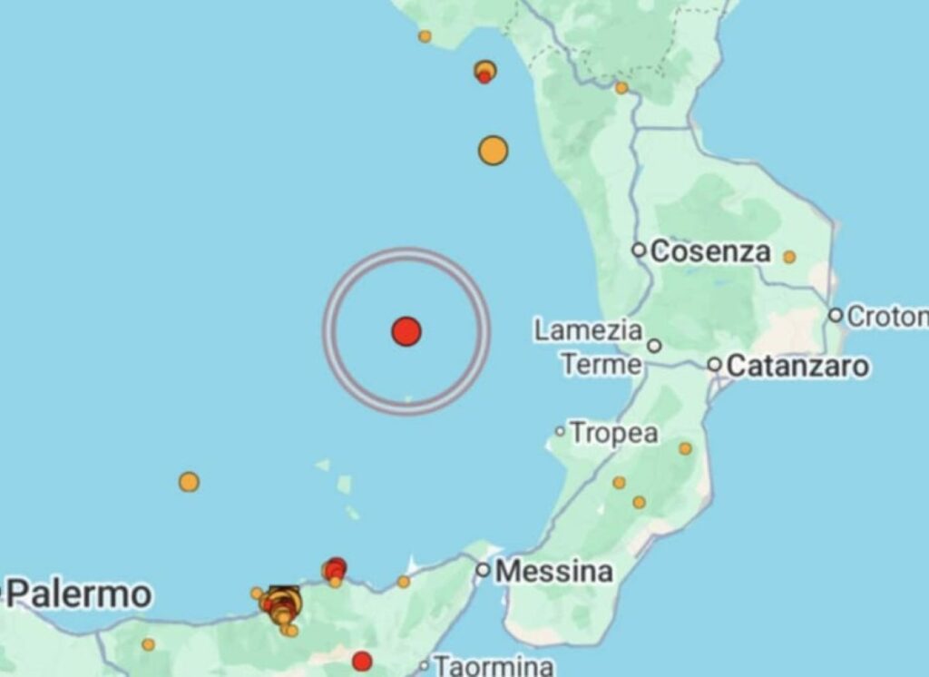 Terremoto Tirreno