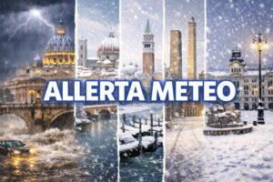 allerta meteo epifania 2026 maltempo roma neve bologna firenze venezia trieste