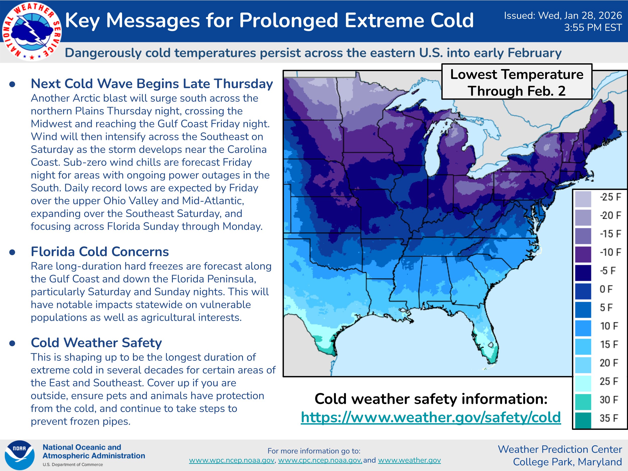 allerta meteo freddo nws usa