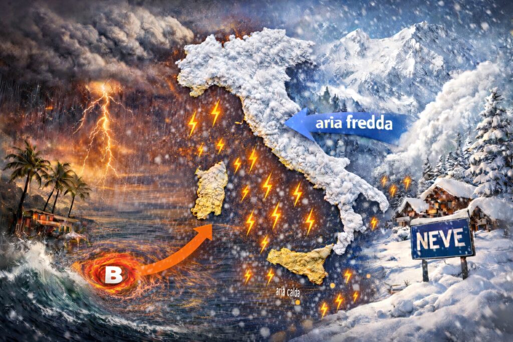 allerta meteo italia 20 gennaio 2026