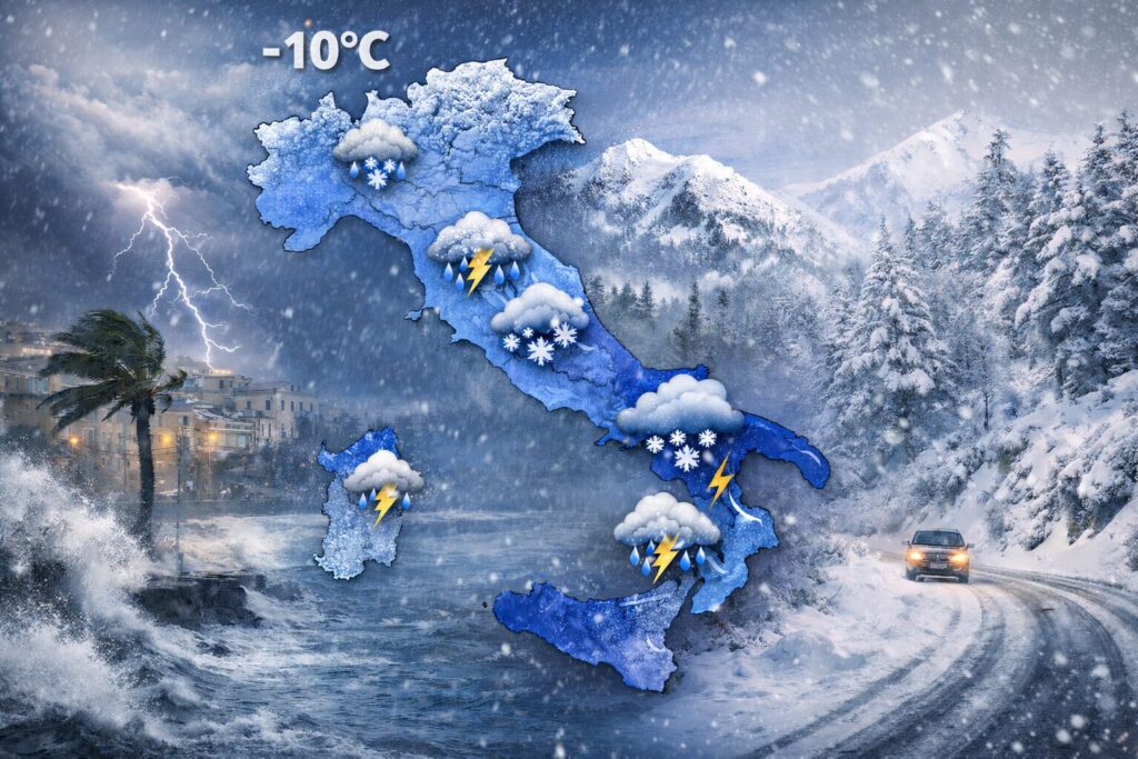 allerta meteo italia inverno